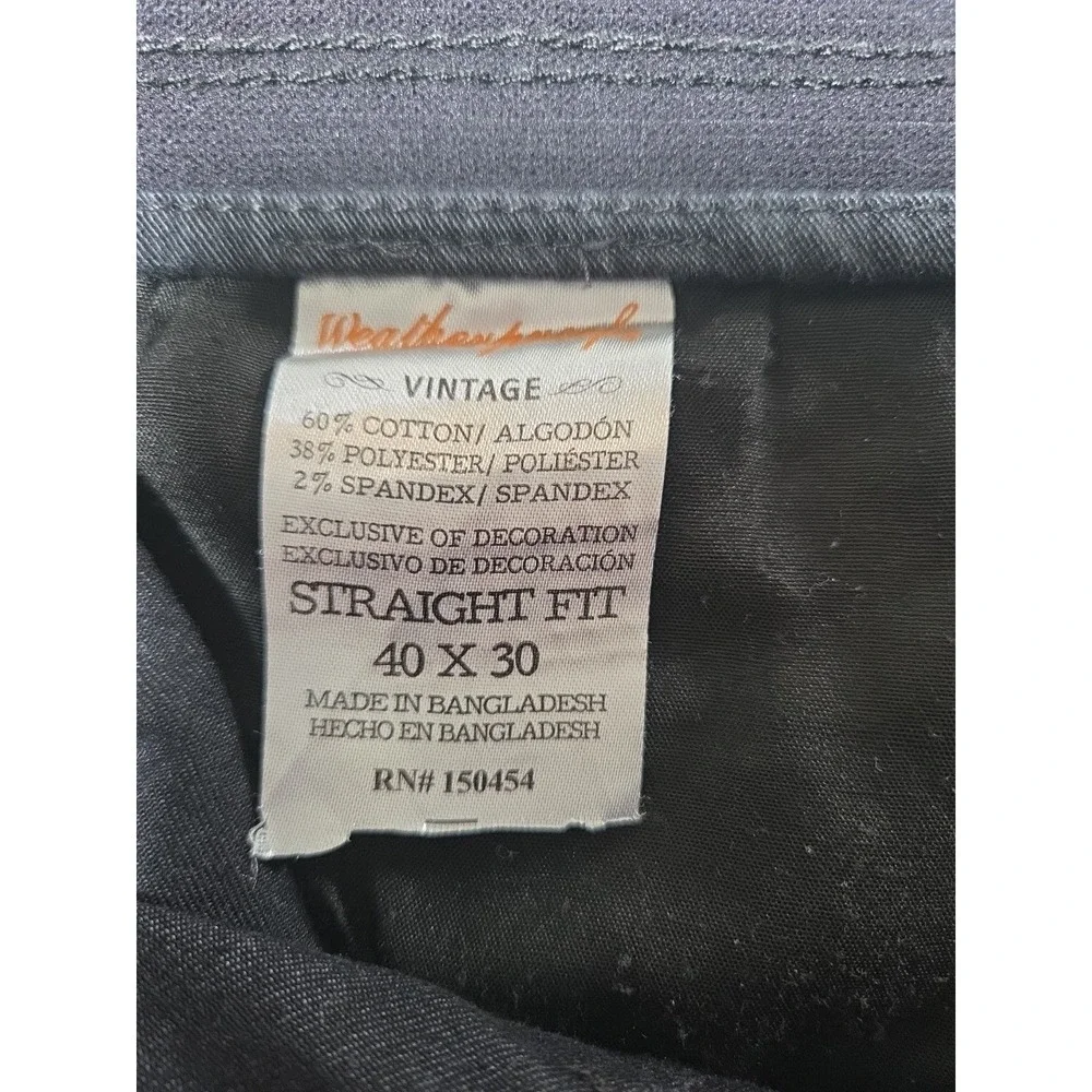 Weatherproof Vintage‎ 5-Pocket Mens Pants 40x30 Gray Straight Fit Stretch Jeans